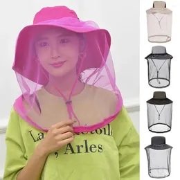 Rowerowe czapki Outdoor Gardening Hat Anti Bee Fishing Cap Mesh Mosquito Net Pszczelays Velil