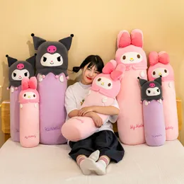 Cuscino cartoni animati cannamoroll il mio letto kuromi melodia che accompagna i cuscini cilindrici culi da cucciolo che si rilassa giocattoli