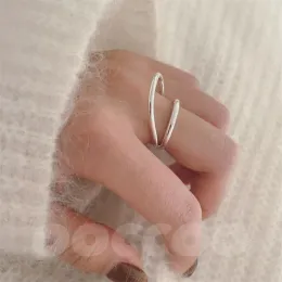 Ringar ins stil fransk mode yamato liten ring treedimensionell sömnad form ring 925 sterling silver enkla mångsidiga smycken