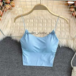 Camisoles Tanks Frauen Crop Tops sexy massive Camisole Ice Seidenröhrchen Nahe Sporttank drahtlose Unterwäsche gepolsterten BH Bralette Weste für Dame Female Summer 877