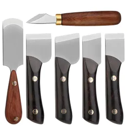 Shwakk High Leather Cutting Knife Diy Craft Knifar Sharping Skiving Working Tool för läderskärning 240418