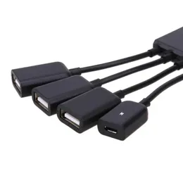 Nuovo adattatore di estensione del cavo OTG USB per mozzo USB 20 in 1 Micro USB per mozzo di tablet samsung Android con alimentazione per estensione Samsung OTG per estensione Samsung OTG