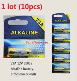 10pcs 1 로트 23A 12V 23A12V 12V23A L1028 드라이 알칼리 배터리 12 볼트 배터리 카드 2896202