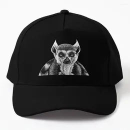 Ball Caps Ring Taild Lemur - Inchiostro Ink Baseball Cap Kids Hat Wild in Gentleman Women Hats Capone maschile