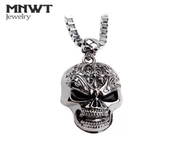 Mnwt The EuropeUnited Punk Style Skull Pendant Necklaces非メインストリームファッションマンネックレス