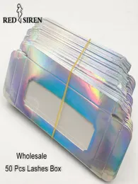 50 PCS LOT LASH BOXS PACKING HELA BULK EYCLASS PACKAGING 7 Färger Tomma papperslådor fransar CASE2148236