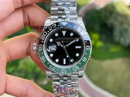 2024 Fashion Watch Rlx Hand Clean Left Factory Super Watch 40mm Ceramic Cal.3186 904L Stainsal Steel Mechanical Men Wristwatches qjt6