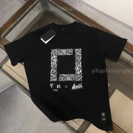 Italien fen herr designer t shirt kvinnor kläder exklusiv sommar t shirt tees polo goth kort ärm haikyuu varumärke fendishirt t-shirt 934