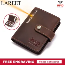 Wallets Genuine Leather Men Wallet Travel Credit Card Holder Credential Purse Clutch Business Money Bag Small Coin Male Walet