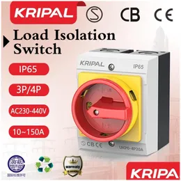 Accessori degli interruttori Kripal IP65 Disconnettore 40A Isolatore Interruttore a 220 V Controllo manuale elettrico di alta qualità 240108 Consegna a goccia H DHXCD