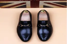 Свадебные туфли Homecoming Men Black Horse Buit Designer Designer Business Shoes Smoking Slipper US7772912