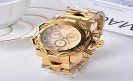 Wristwatches Luxury Undefeated Watch 18K Gold Wire Invincible Invicto Waterproof Wirstwatches Reloj De Hombre For Drop4044498