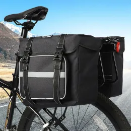 Bolsas 25l Bolsa de bicicleta à prova d'água de bicicleta de bicicleta de bicicleta Bag Mountain Road Bagage Pannier Double Side Travel Bike Acessórios