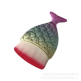 Unique Laser Mermaid Nail Powder Dust Brush Gel Dust Cleaning Brushes Make Up Brush For Nail Art Nail Salon Supplies And Tools