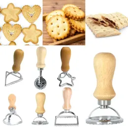 Cutter Press Home Attachment Pasta Kitchen Kit Maker Mold Tool Ravioli Stamp Pastry Wheel Set Cake Mold Gg0531