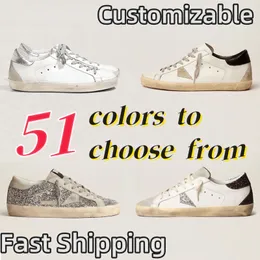 mit Box Designer Superschuhe Sneakers Schuhe Freizeitschuhe Superstar Schuhe Luxus schmutzige alte Ladung Italien Brand-Bahnsteig Trainer Gold Black Herren Damen Big Size 35-47