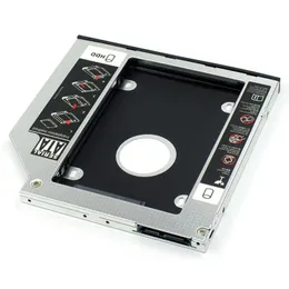 Yeni 2024 9.5 12.7mm HDD CADDY ALUMINUM Universa SATA 3.0 2.5 "SSD CD DVD - HDD CASE Optibay Muhafaza CD -ROM ODD - HDD Caddy Alüminyum için -