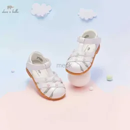 Sandals DB2220952 Dave Bella summer fashion baby girls appliques shoes cute children girl brand shoes 240419