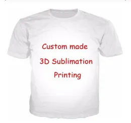 Anpassad design DIY 3D -tryckkläder män kvinnor tshirts toppar unisex po stjärna husdjur anime mönster tryckt qr0723104099