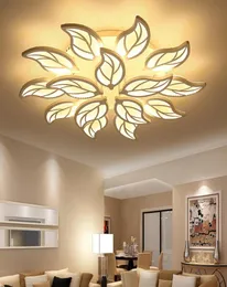 Modern LED Tavan Işıkları Yaşam Çalışma Yatak Odası Dekorasyon Tavan Lambası Armatürleri Yaprak Şekli AC 90265V3573538