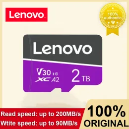 بطاقات Lenovo 2TB U3 Class10 بطاقة الذاكرة 128GB 256GB عالية السرعة Micro TF SD بطاقة 1TB 512GB MINI SD/TF بطاقة فلاش 64GB الهاتف المحمول