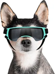 Atuban Dog Goggles Sonnenbrille kleine bis mittlere Rasse Anti-Fog UV400 Objektiv Welpe Sonnenbrille für UV Wind Schneestaubschutz 240418
