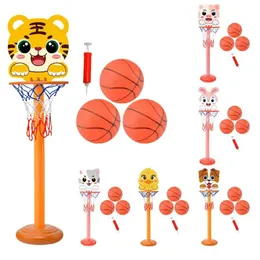 Mini Basketball Hoop Indoor Garden Toys Boy Basketball Games esportivos ao ar livre Toys For Kids Babas Bolas de Natal Presentes 240418