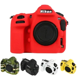Väskor Soft Silicone Rubber Camera Protective Body Cover Hud för Nikon D500 D4S D4 D800E D800 D850 D810 D7500 CAMERA PAG LINS BAG