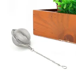 100st Teaware rostfritt stål nät infuser silver sfär låsning krydda te filter filtrering ört boll kopp dryck verktyg 4 s2 o3311530