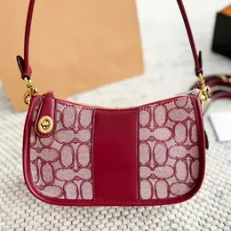 10A Pink Sacoche Underarm Swing Bag Base Designer Woman Handbag Fashion Half Moon Moon Clutch Facs Crossbody Hobo Contain