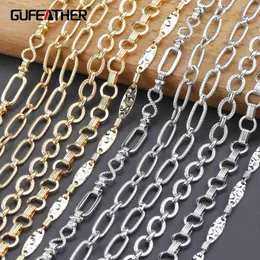 قلادات قلادة Gufeather C146Diy Chainpass Rachnickel Free18k الذهب Rhodium PlatedCopper Metaldiy Netclacejewelry Make1M/Lot 240419