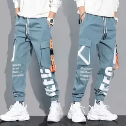Hip Hop Cargo Pants Men Streetwear Cotton Joggers mode Sweatpants Manliga Casual Harem Trousers Summer Harajuku Pants Men Women 240409