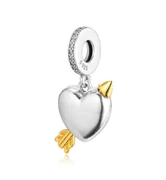 2019 Frühling 925 Sterling Silver Jewelry Limited Edition Love Arrow Charm Original Perlen passt an Armbändern Halskette für Frauen DIY MAKE6215305