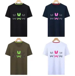 Psychological Bunny Shirt Sommer Herren T-Shirt Rabbit Print Kurzarm Paar Tee Baumwollgeschäft T-Shirt Psyco T-Shirts 3xl xapn