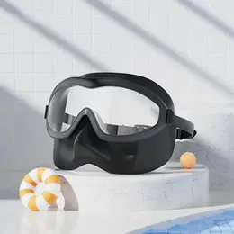 Professionelle Antifog HD Full Face Diving Maske mit großem Rahmen für erwachsene Schutzbrillenausrüstung 240407