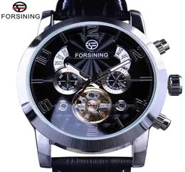 Tourbillion Fashion Wave Dial Design Multi Function Display Men Automatic Watch Top Brand Luxury Mechanical Wristwatch217231197