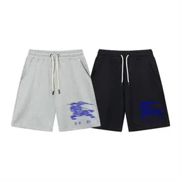 Calça de designer de shorts masculinos Luga de algodão de luxo de algodão respirável Pantagens de cordas com shorts de estampa de cavalo de alfabeto de bolso