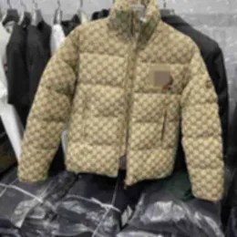 Herren -Down Parkas Designer -Marke Dicke Jacke im Winter, etwas breites Jacquard Stand Halsband -Cotton -Jacke, Jugend Mode warmer Mantel UVN4