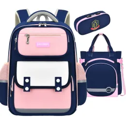 Bags Nylon Student Waterproof Children's Backpack Boys Girls Primary Schoolbag Multifunctional Orthopedic Kids Backpack Mochila bag