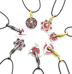 Красивое аниме -ожерелье цельное аниме косплей грациозные украшения Naruto 7 различных дизайнов Новые кожаные подвесные ожерелья8620221