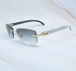21s Blue mens Cater sunglasses fashion rimless designer for men sun buffalo horn glasses shades gafas 0 de diseador Ienbel null6841049
