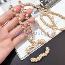 Luxury Heart Cuore Brand Brand Letter Designer Neckner Lettera Pendants Catene per Pearl Famose uomini Donne Diamond Necklace 18K Oro Gioielli Gioielli Accessori per gioielli