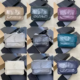 10A Le Bambino Designer Bag Niki Medium Retro Leather Leater Women Women Small Counter Bag Designer Ladies Highting Hobo Bag Bag Double Chain Fahult Trend Trend