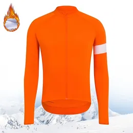 Winter lange Ärmel Radfahren Jersey Winter Thermal Fleece Radsportkleidungsmännchen Rad Jersey Road Bike Jacket Bicycle Hemd 240410