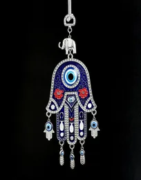 MALL MARAL DE OLHOS Pendurados Turquia Mal Ey Ey Eye Contas com Hamsa Hand Carchain Blue Evil Eye Tassel Tassel Charm Wall Holding Jewelry Key Ring 2586123