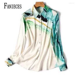 Camicette femminili fan dei fan-4xl Ladies Luxury Ladies Camisas Shirt France Style Women Stamping Bluse Spring Autumn Long Sleeve Tops Blusa