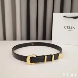 CELlNE Belt Woman Belts Men Women Fashion Gold Needle Buckle Womens Belts Genuine Cowhide Designer 12 Colors Style Optional High Quality