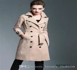 Women039s Trench Coats Uzun Klasik Windbreaker Su Geçirmez İngiliz New Highend Style Sonbahar Kış Gabadian Solo9327686