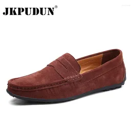 Scarpe casual jkpudun in pelle scamosciata moca