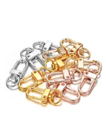 10pcslot 1233mm لوحة ذهبية الدوران دوار الكلب الإبزيم الزنك حقيبة ربط ربطات Buckle Buckle Ring For DIY Making Supplies8793316